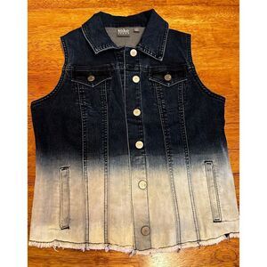 Soho Jean denim vest‎ two tone small